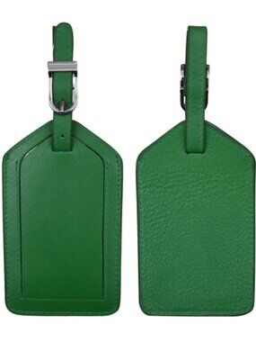 Leather Luggage Tag | Emerald